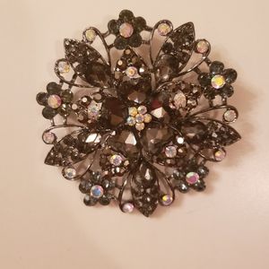 No name large circular jacket or coat pin